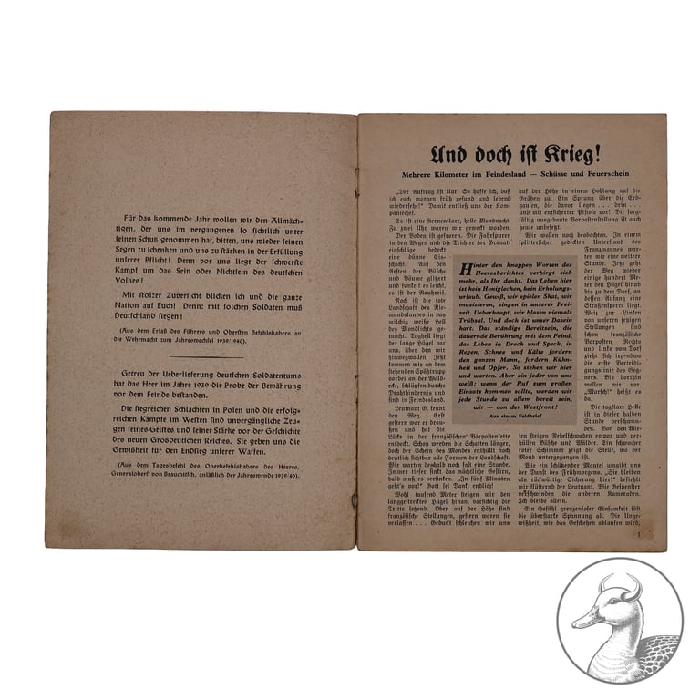 Kampfberichte "Wir von der Westfront" Frankreich Westfeldzug 1940