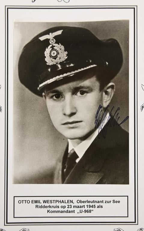 Signature of Kriegsmarine KC Recipient 'Otto Westphalen'