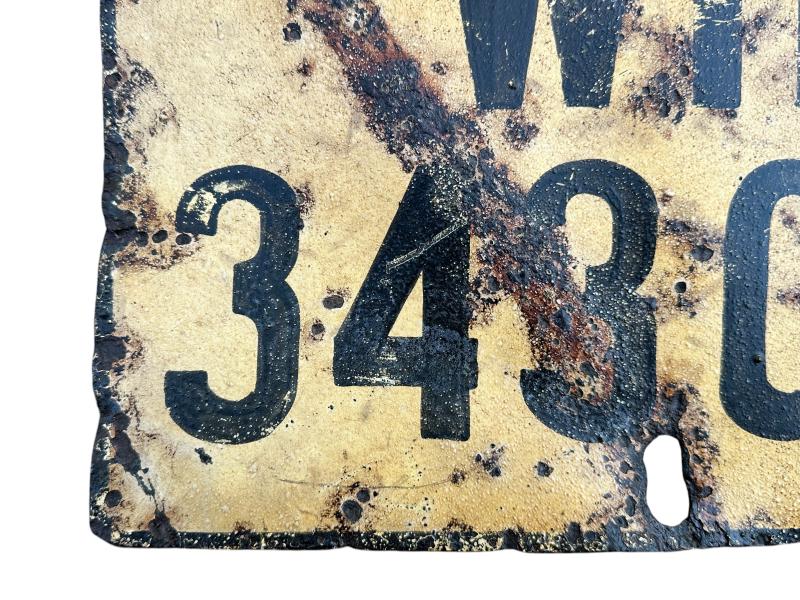 Wehrmacht License Plate for Trailer