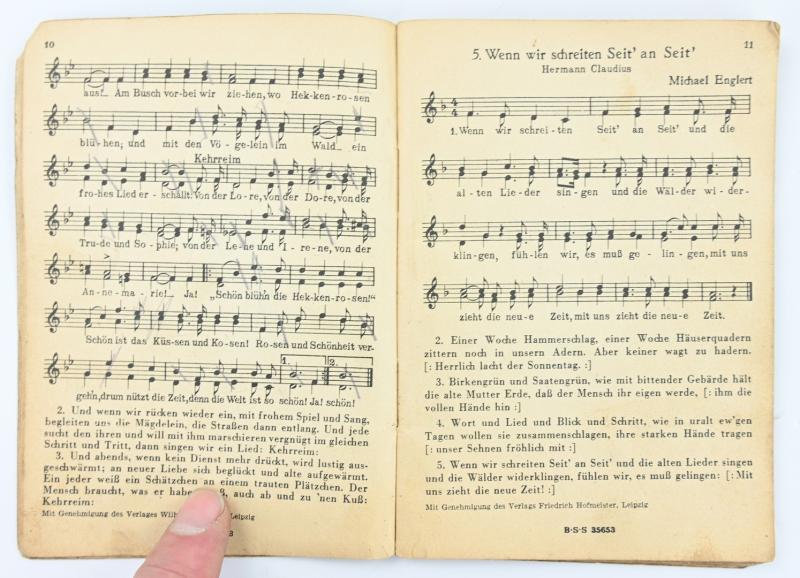 German WH Marching Songs Pocket Book