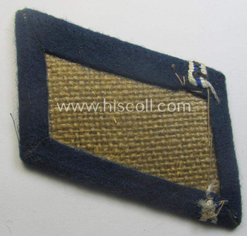 Single, SA (ie. 'Sturmabteilungen') darker-blue-coloured rank-collar-patch (ie. 'Kragenspiegel'): 'SA-Gruppe Hansa o. Hessen'