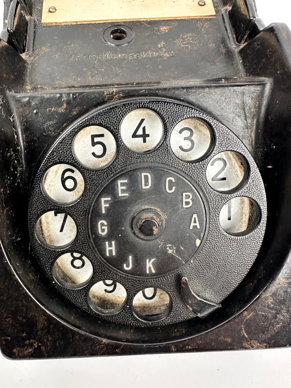 Wehrmacht "Bakelite" Field Telephone with Dial 1942