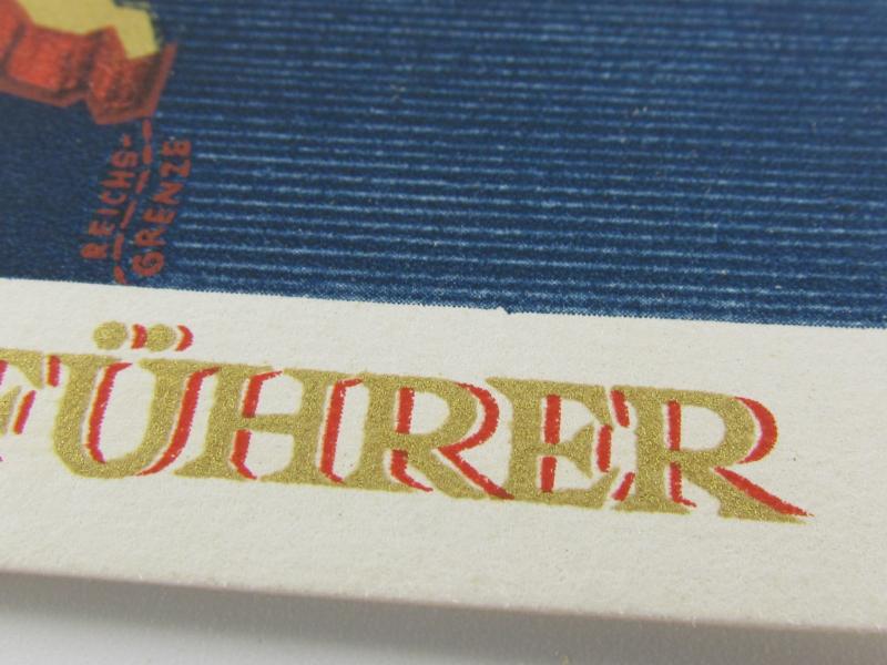 Postcard : 'Wir danken unserm Führer'