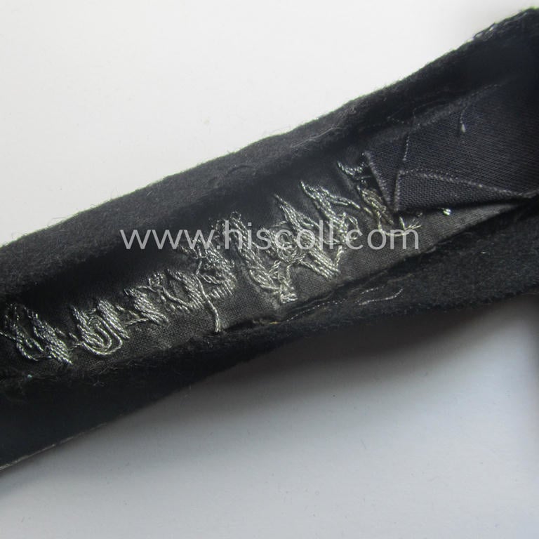 Truly used- and carefully tunic-removed, WH (Heeres) 'Ärmelstreifen für Offiziere' entitled: 'Grossdeutschland'