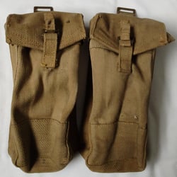 A pair of WW2 British Army Ammo pouches