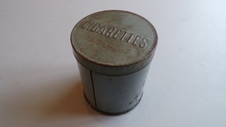 British ration cigarette tin