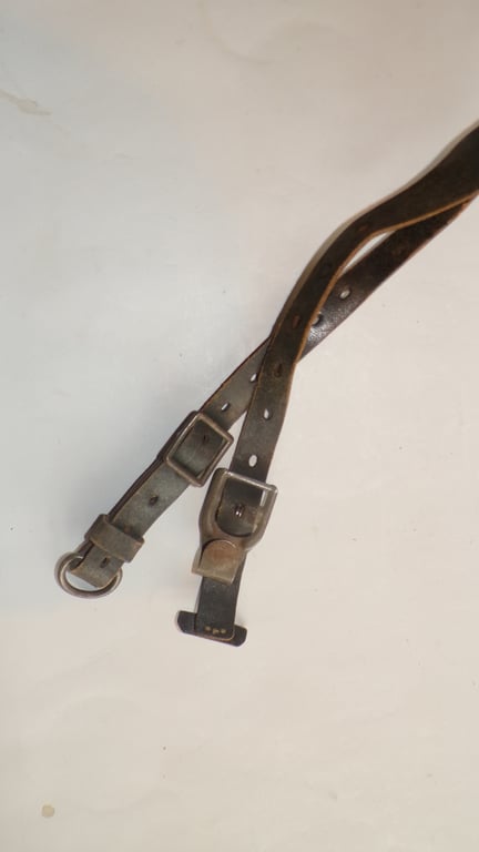 Wehrmacht Leather Combat Y-Straps with RbNr