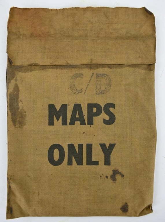 USAAF WW2 Escape Map set with Cover & Compas