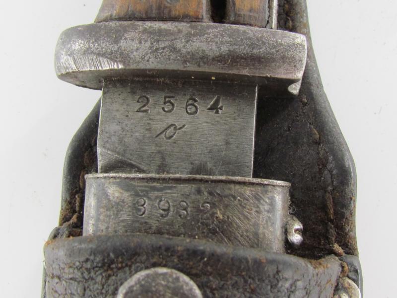 K98 Bayonet (Seitengewehr)SG 84/98 With Frog