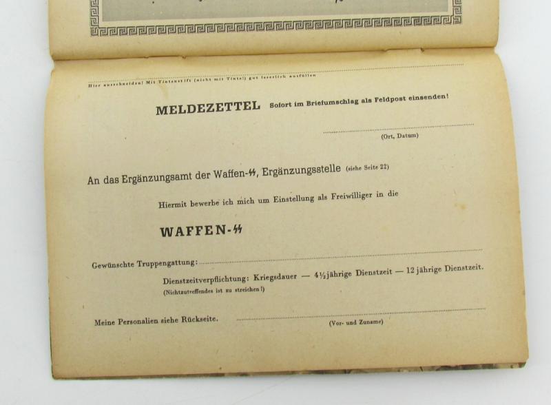 'Dich ruft die SS' Recruitment Booklet