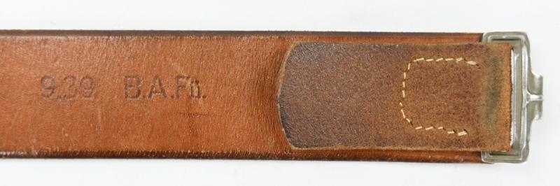 German LW Brown Leather Combat Belt