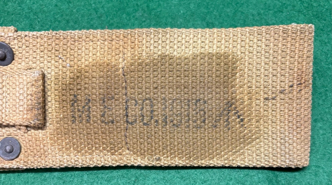 1908 Pattern Web Equipment Second Issue Bayonet Frog  dated 1916