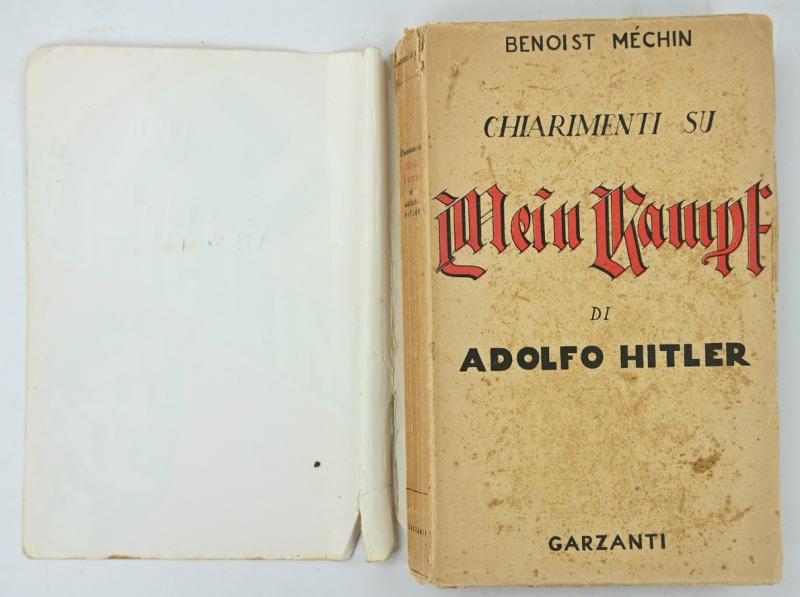 Italian WW2 Version of Adolf Hitler's Mein Kampf Book