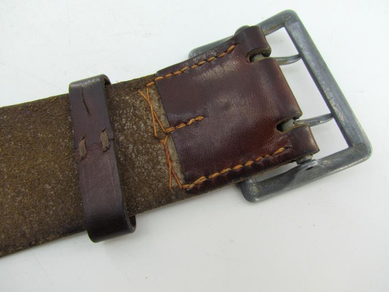 Wehrmacht Brown Leather officer ‘Zweidorn’ double claw belt