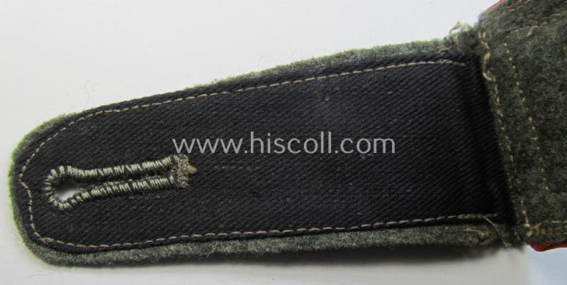 Neat - albeit single - early- (ie. mid-) war-period, WH (Heeres) so-called: 'M40'- (ie. 'M43'-) pattern, NCO-type shoulderstrap as was intended for - and worn by! - a: 'Wachtmeister eines (Sturm)Artillerie-Regiments'