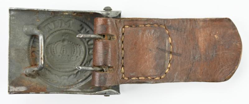 German WW1 Beltbuckle with Tab 1918