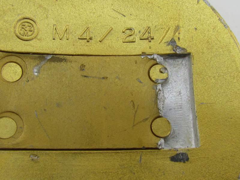 NSDAP leader belt buckle by RZM M4/24 ( Damaged )