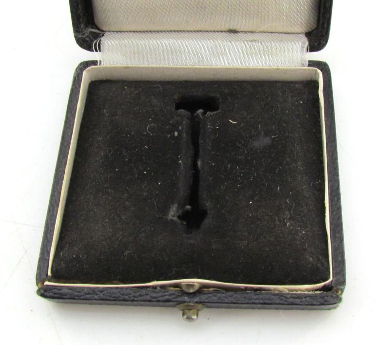 Iron Cross 1st Class Case + cardboard packaging , Ferdinand Hoffstätter Bonn a. Rh.