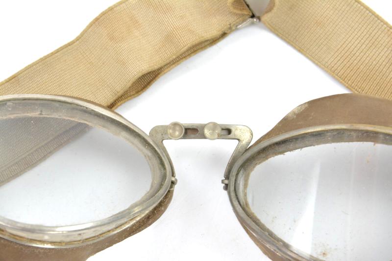 German WH Motorcyclist Goggles in Case