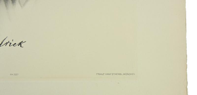 German Portrait Print/Litho of Wilhelm Frick by K.J.Böhringer