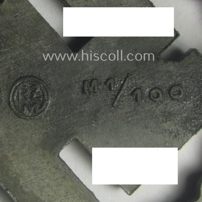 Truly worn, 'SA-Sportabzeichen für Kriegsversehrten' (ie.: SA-sports'-badge for the war-disabled) being a detailed example that is nicely maker- (ie. 'RzM M1/100'-) marked on its back