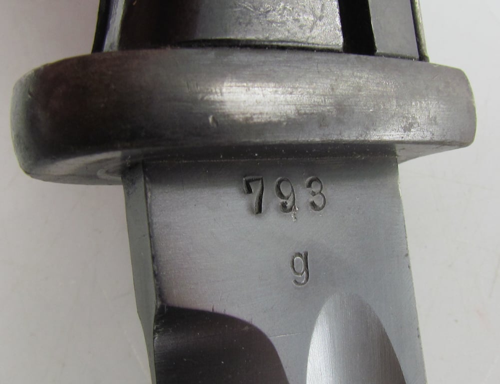 Matching K98 bayonet marked 41 cof -793 with frog