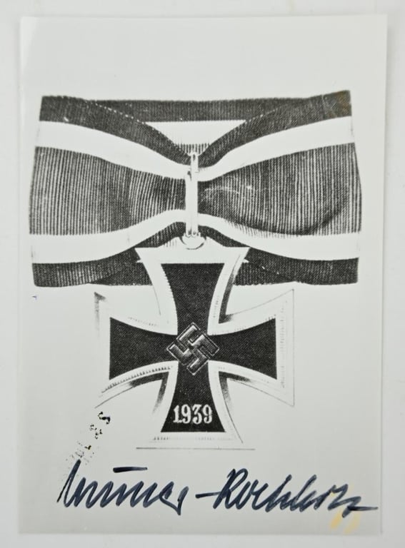Signature of Wehrmacht Heer KC Recipient 'Friedrich Müller-Rochholz'