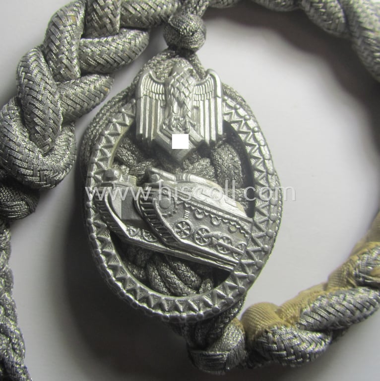 Superb, WH (Heeres ie. Panzer) 'Schützenschnur für Panzertruppen' being of the lowest ie. third-grade (ie. 'dritte Stufe')