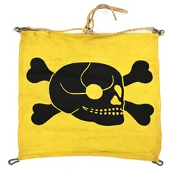 German WH Mine/Gas Warning Flag