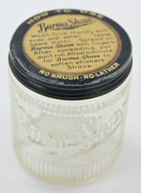 US WW2 Era Bottle of Burma-Shave