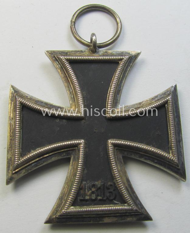 Superb, 'Eisernes Kreuz 2. Klasse' (or: iron cross 2nd class) being a 'variant'- and/or non-maker-marked specimen as was executed in the desirable - and scarcely found! - so-called: 'runder Drei'- (ie. 'rounded-three'-) pattern