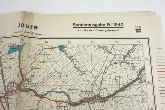 German Mapcard of 'Joure' Holland