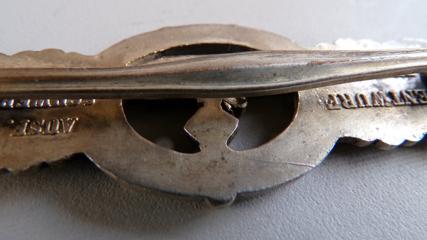 U-Boat Front Clasp in Silver Schwerin Berlin
