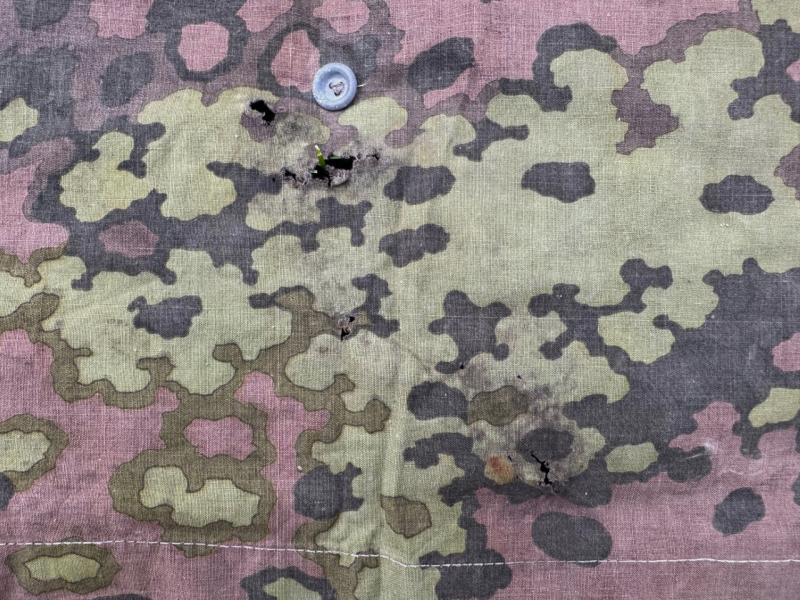 Waffen SS Oak Shelter Quarter ( Zeltbahn ) in used condition