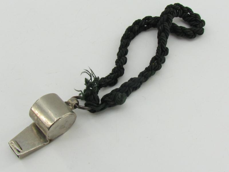 WWII era Signal Whistle With Cord