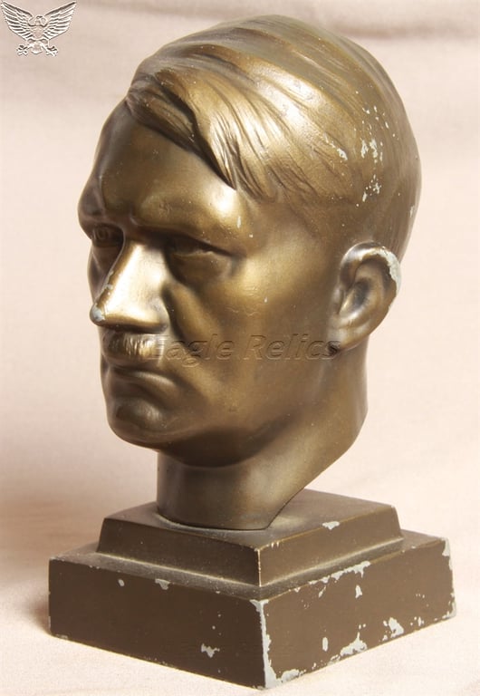 Signed Adolph Hitler ¼ Sized Bust