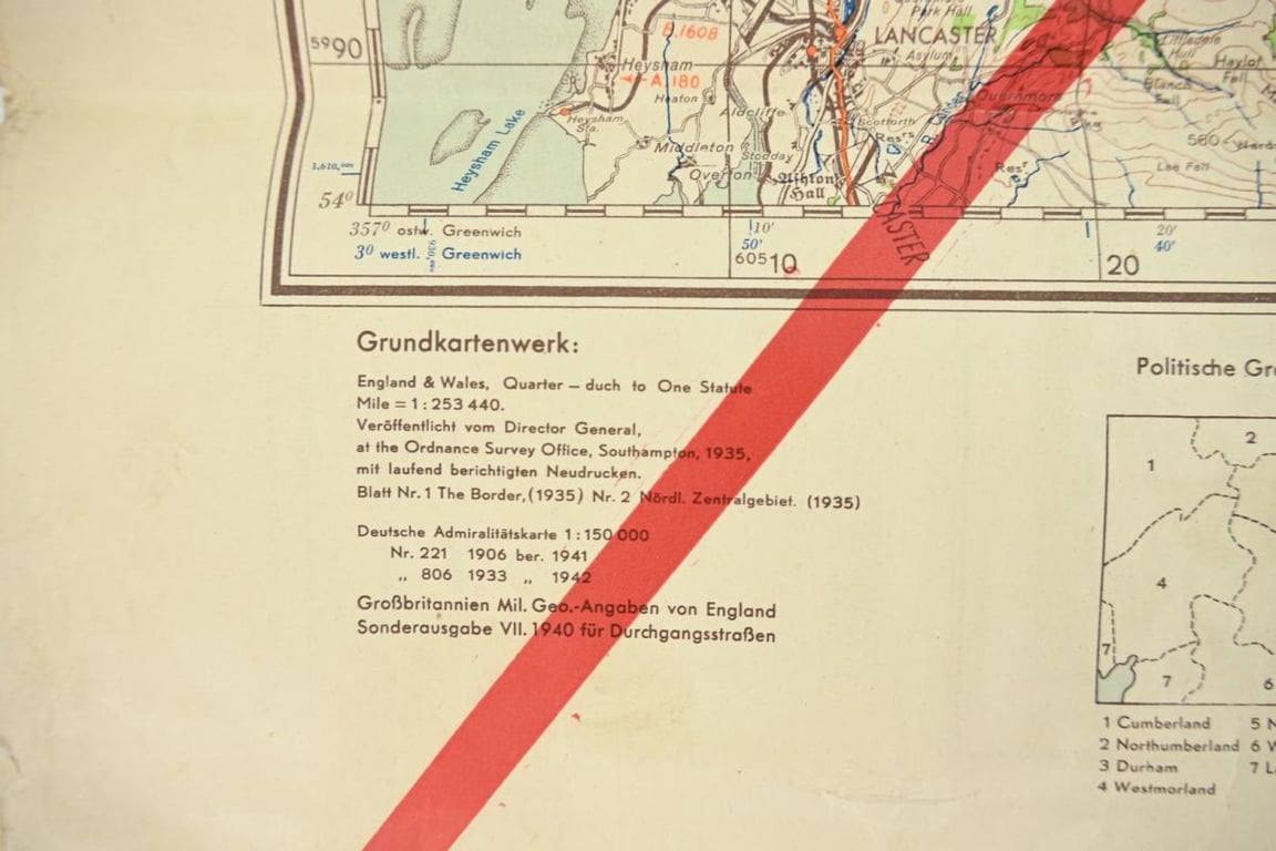 German WH /Allied RoadMap Newcastle /Frankfurt