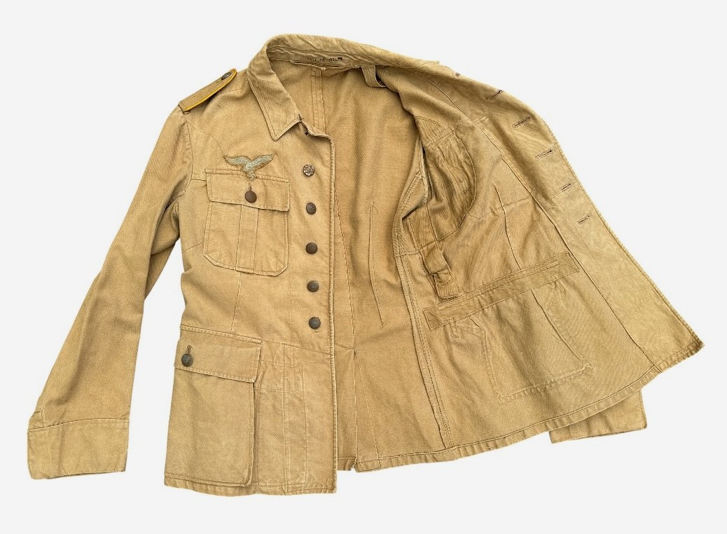 Luftwaffe Tropical Field Tunic (Tropenrock) – Early Pattern, Flieger/Fallschirmjäger