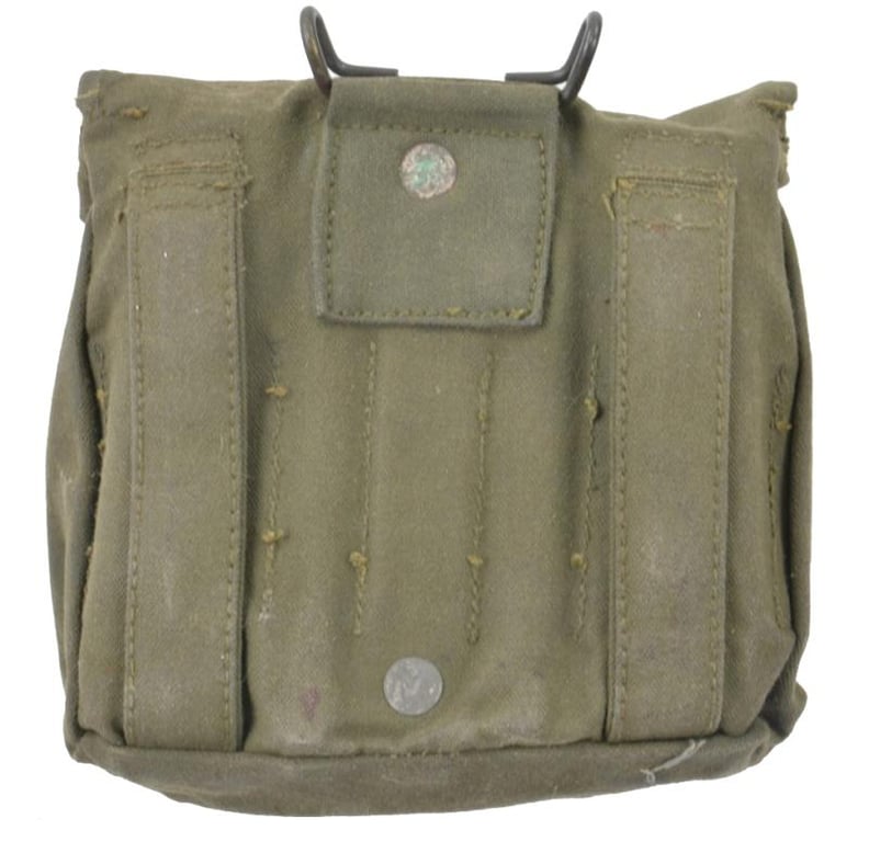 British WW2 Folding saw in pouch 1944