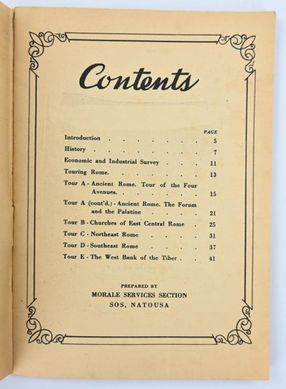 US WW2 Soldiers Guide to Rome