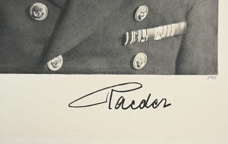 German Third Reich Litho 'Erich Raeder'