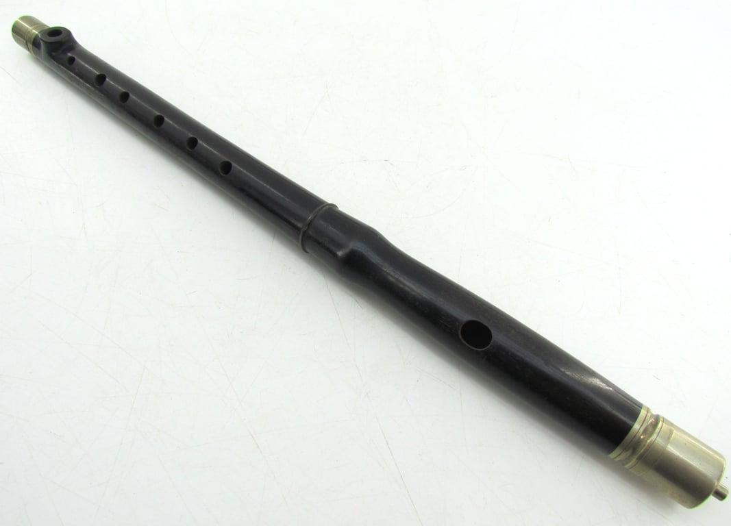 BDM (Bund Deutscher Mädel) marching fife with original black leather carrying case.