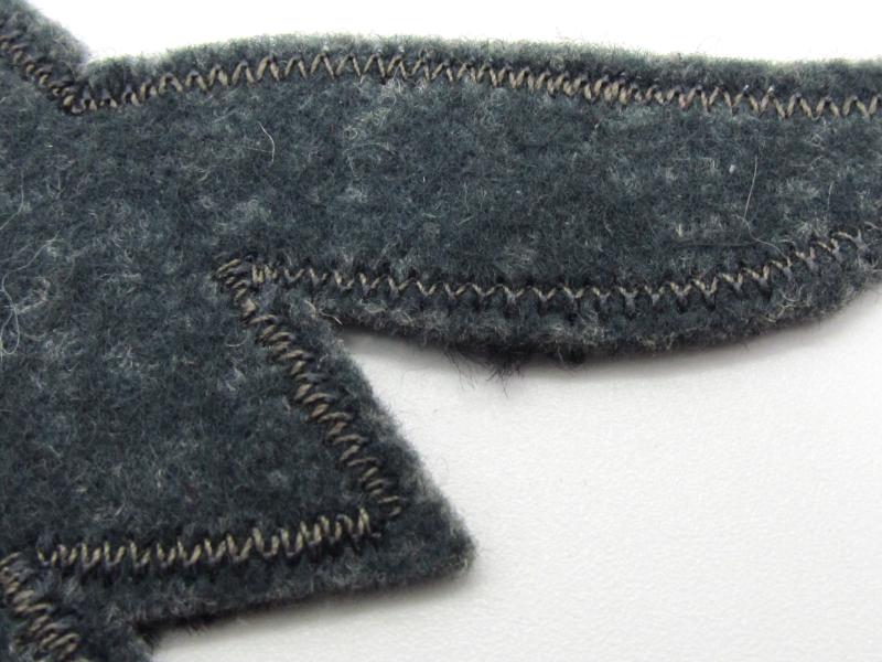 Luftwaffe EM-NCO BeVo flatwire breast eagle