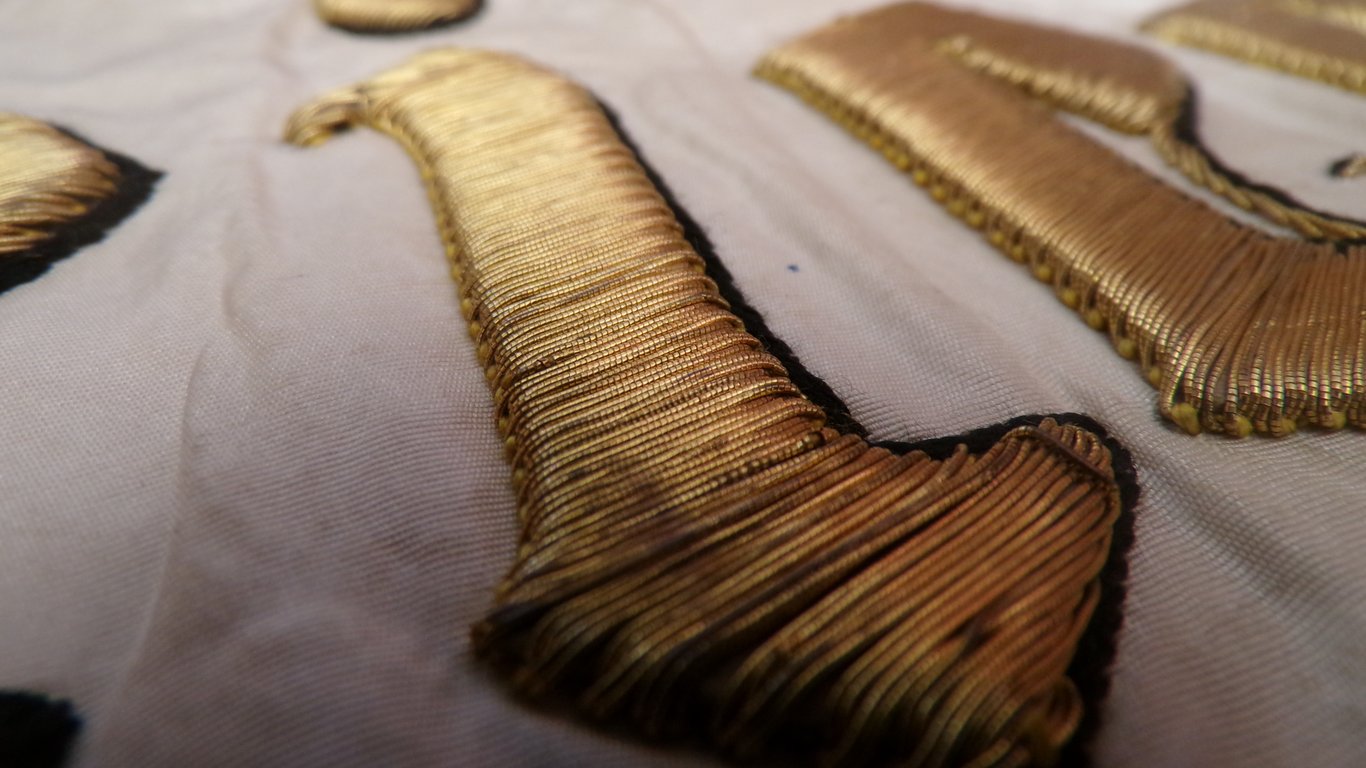 Imperial Prussian Silk Fahne Gold Bullion 1872