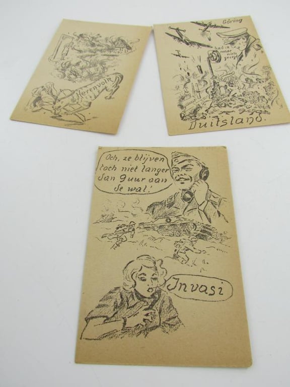 WW II, Satyre series, Vrieshol, 1945, Propaganda