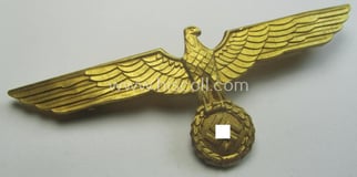 WH (KM) bright-golden-toned, light-weight- (ie. aluminium-) based breast-eagle...