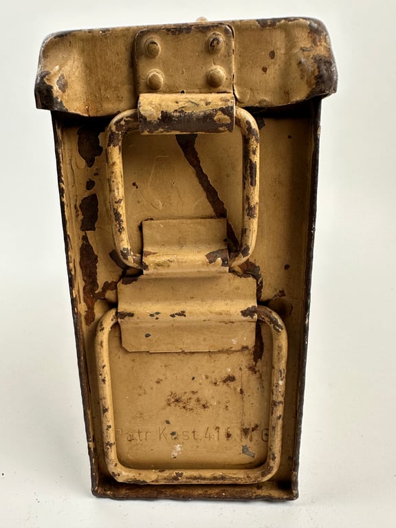 Mg 34/42 "Tan"Patronenkasten 41 with flat lid ( rare)