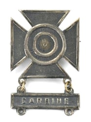 US WW2 Sterling Silver Marksman Badge