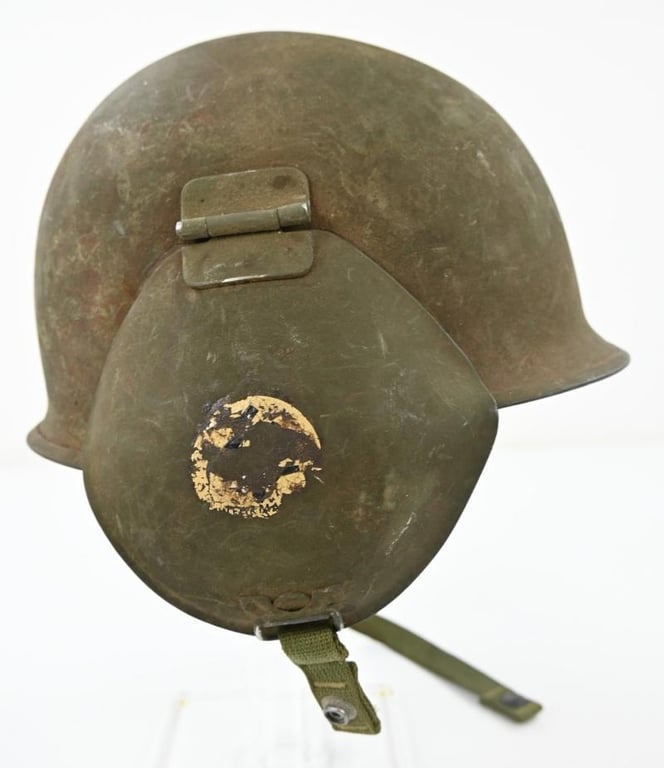 US WW2 M3 Flak Helmet with Swastika decals