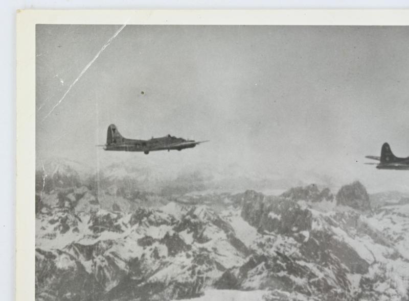 USAAF WW2 Press (Radio) Photo 15th Airforce B-17's